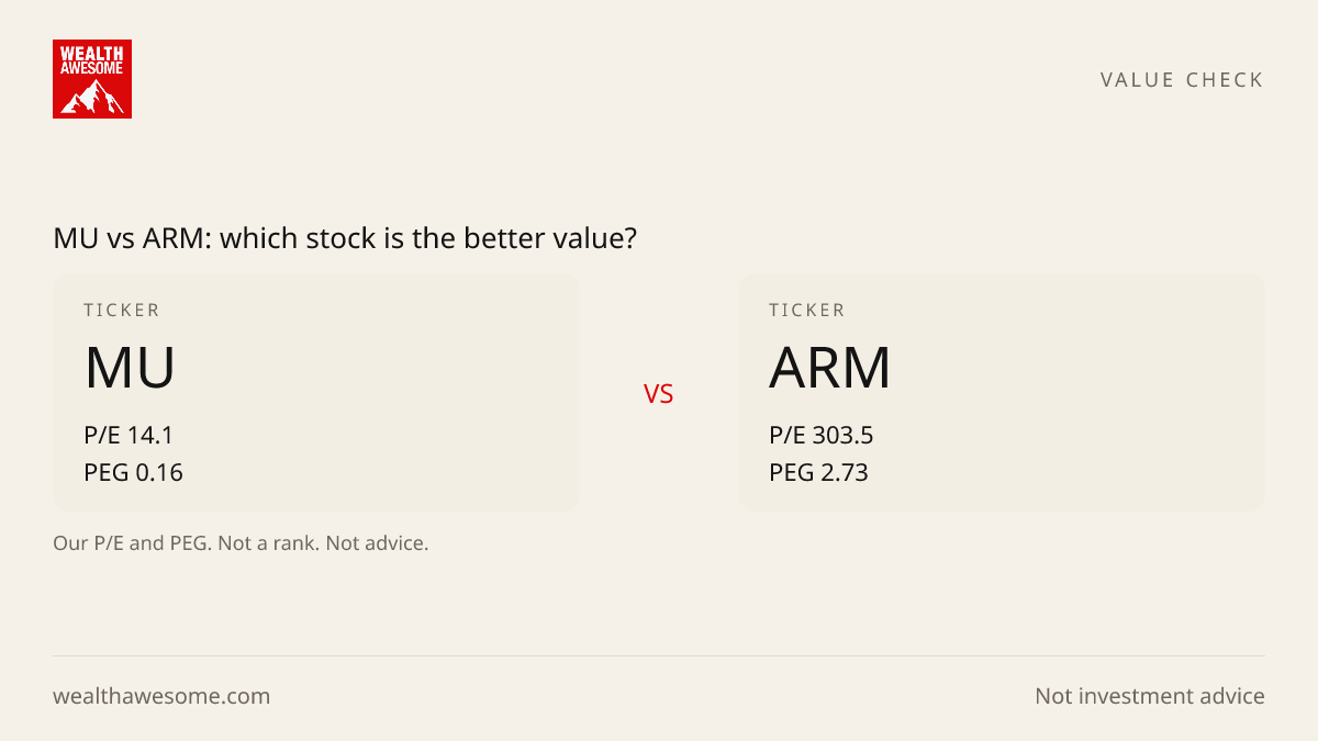 MU vs ARM: which stock is the better value?