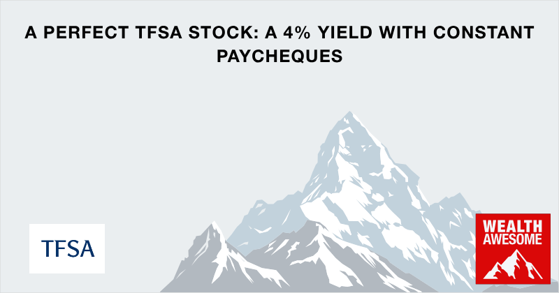 A Perfect TFSA Stock: A 4% Yield With Constant Paycheques