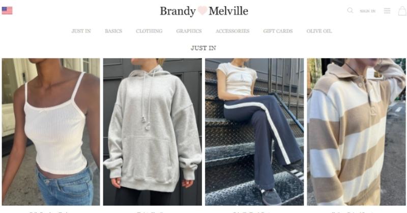 Access Brandy Melville’s US-Based Online Store