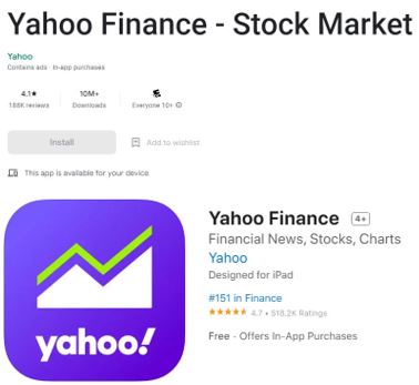 Yahoo Finance Image 2