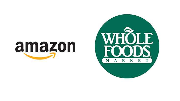Amazon + Whole Foods Market logo